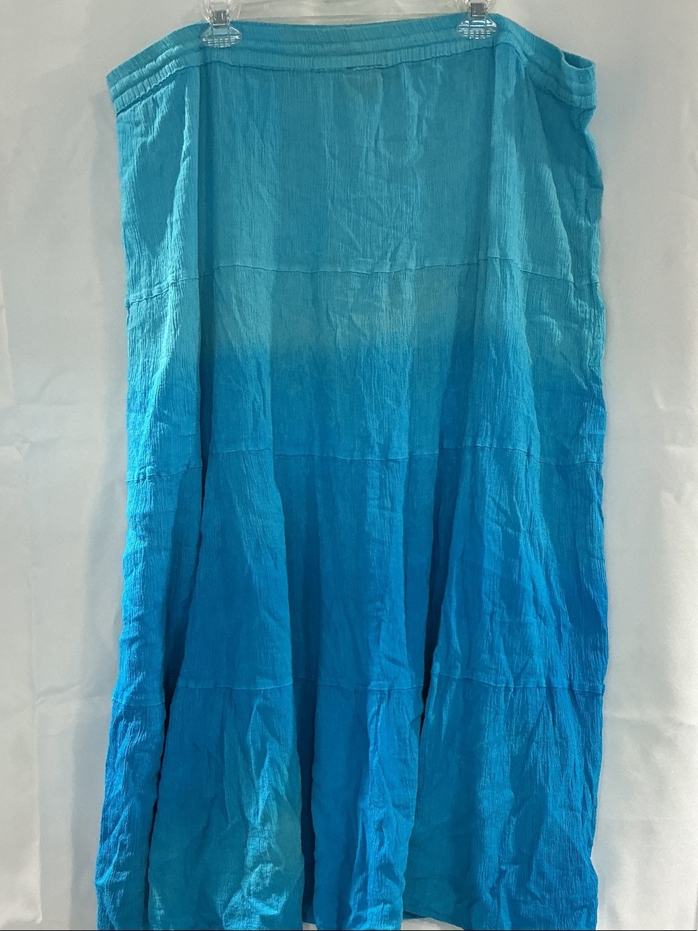 Faded Glory Turquoise Ombre Maxi Skirt - Picture 5 of 6